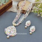 Rani Meenakari Necklace - White