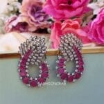 AD Earrings - Pink Stone