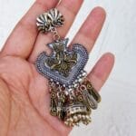 Bhairavi Oxidised Jhumka Earrings