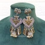 Bhairavi Oxidised Jhumka Earrings