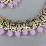 Katyayani Mirror Jewellery Set - Lavender