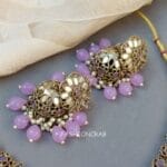 Katyayani Mirror Jewellery Set - Lavender