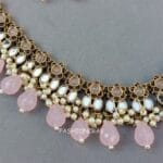 Katyayani Mirror Jewellery Set - Light Pink