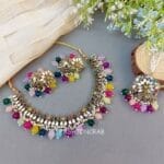Katyayani Mirror Jewellery Set - Multicolor
