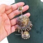 Manasvi Oxidised Jhumka