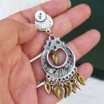 Isha Oxidized Silver Earrings