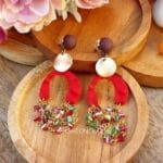 Red Statement Earrings