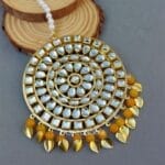 Yellow-Maang-Tikka-for-Haldi-03 Yellow Maang Tikka for Haldi