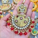 5 Assorted Meenakari Earrings - Chandbali Earrings Combo Set of 5