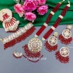 Bridal Jewellery Set Maroon