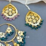 Jasleen Punjabi Earring with Tikka Set of 2