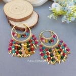 Jia Punjabi Bali Earrings Multicolor