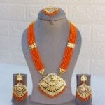 Katrina Orange Long Punjabi Jewellery