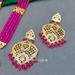 Pink Jadau Bani Necklace Set