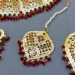 Maroon Color Mannat Punjabi Jewellery