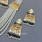 Moti Mala Necklace Blue