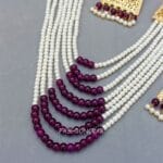 Moti Mala Necklace Purple