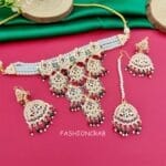 Red Green Jadau Jewellery