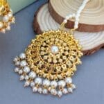 Sitara White Traditional Jhumka