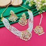 Surveen Jadau Jewellery Multicolor