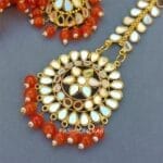 Tulip Mirror Earrings Orange