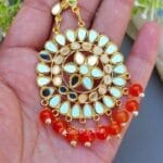 Tulip Mirror Earrings Orange