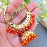 Tulip Mirror Earrings Orange