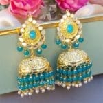Punjabi Peacock Blue Jewellery Set