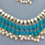 Punjabi Peacock Blue Jewellery Set
