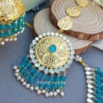 Punjabi Peacock Blue Jewellery Set
