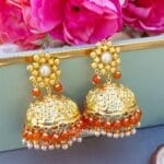 Sitara Traditional Jhumka Orange