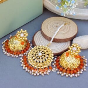 Sitara Traditional Jhumka Orange