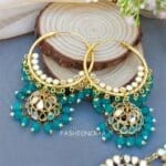 Tulip-Mirror-Earrings-Peacock-Blue-01 Tulip Mirror Earrings Peacock Blue