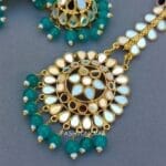 Tulip-Mirror-Earrings-Peacock-Blue-03 Tulip Mirror Earrings Peacock Blue