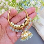 Tulip Mirror Earrings Sky Blue