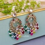 Aavya Chandbali Earrings Multicolor