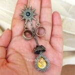 Brass Earrings Black