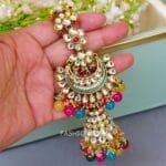 Devi Earrings with Chain Multicolor
