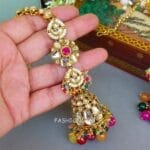 Eshita Earrings with Chain Multicolor