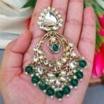 Falak Earrings for Green Saree