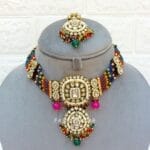 Multicolor-Kundan-Necklace-for-Wedding-07 Multicolor Necklace for Wedding
