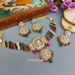 Multicolor-Kundan-Necklace-for-Wedding Multicolor Necklace for Wedding