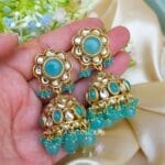 Naina Blue Kundan Jhumka