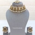 Pari Kundan Choker Set White