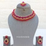 Pink-Necklace-and-Earring-Set-05 Pink Necklace and Earring Set