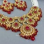 Sanya Maroon Choker Set