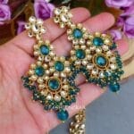 Sanya Peacock Blue Choker Set