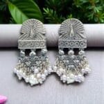 Beautiful Oxidised Earrings for Saree