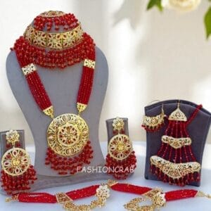 Bridal Jewellery Set Maroon