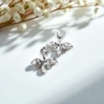 Crystal Silver Color Ear Stud for Girls
